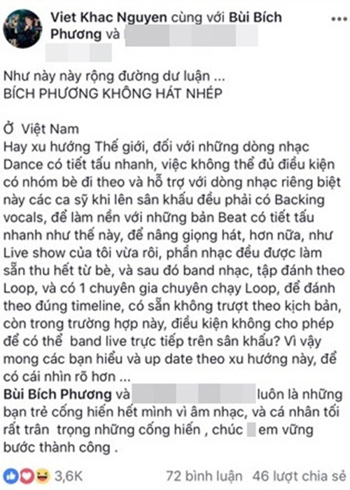 Khắc Việt còn khen Bích Phương luôn hết mình vì âm nhạc. Đối với nam ca sĩ, anh rất trân trọng những cống hiến của đàn em. Mời quý độc giả xem video "Khắc Việt tham gia chương trình Sao online". Nguồn VTC