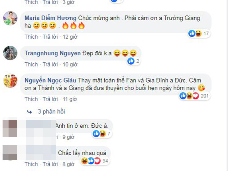 Đồng nghiệp của Hiền Hồ và Anh Đức cũng nhiệt tình gán ghép cả hai.