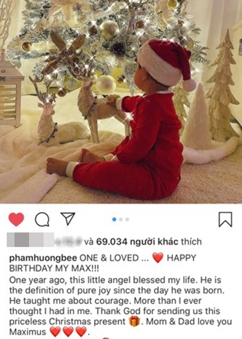 Gần đây, Phạm Hương đăng tải dòng tâm sự tiếng Anh dành cho con trai Maximus. Ngay sau đó, một số cư dân mạng phát hiện chia sẻ của người đẹp gốc Hải Phòng khá giống status của người mẫu Candice Swanepoel.