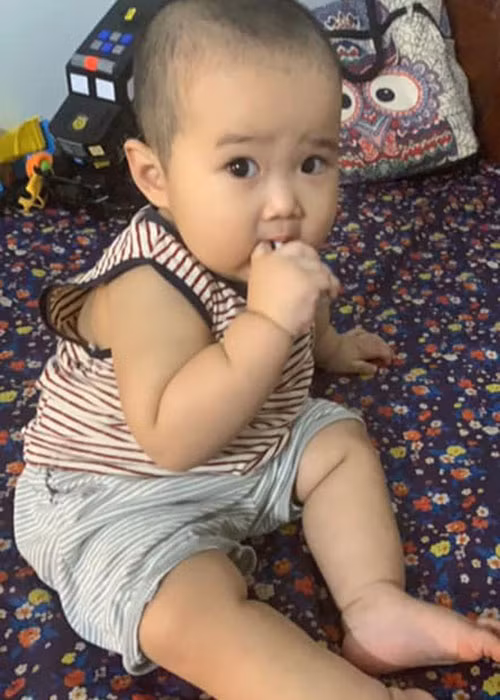 Con trai của Thu Ngọc và Chiến Thắng hiện gần 2 tuổi.