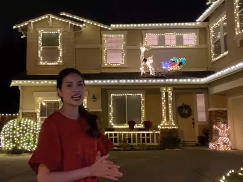 Sao Viet trong nuoc, hai ngoai khoe biet thu long lay don Giang sinh