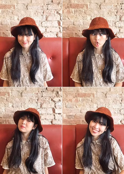 Ngoài đời, Đỗ Khánh Vân cũng rất nhí nhảnh.