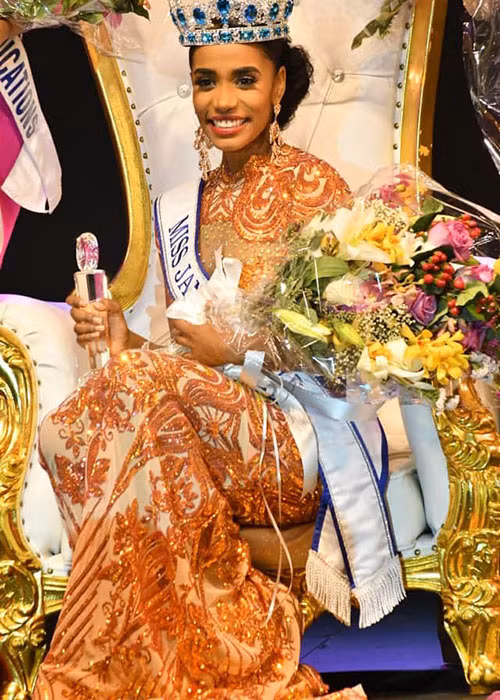 Cô đại diện nhan sắc Jamaica tại đấu trường nhan sắc quốc tế được tổ chức tại London, Anh.