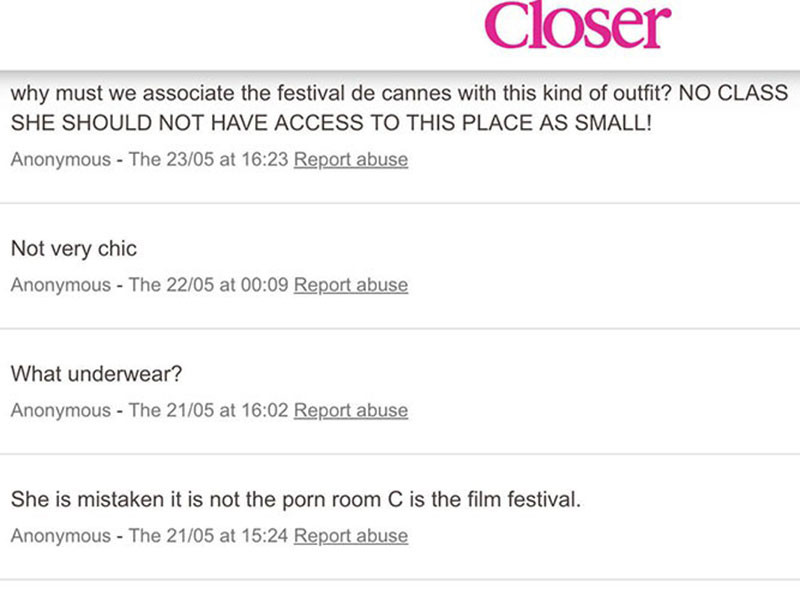 Cư dân mạng tại Pháp lại mắng Ngọc Trinh "rẻ tiền" và muốn cấm những cô gái như Ngọc Trinh xuất hiện tại Cannes.