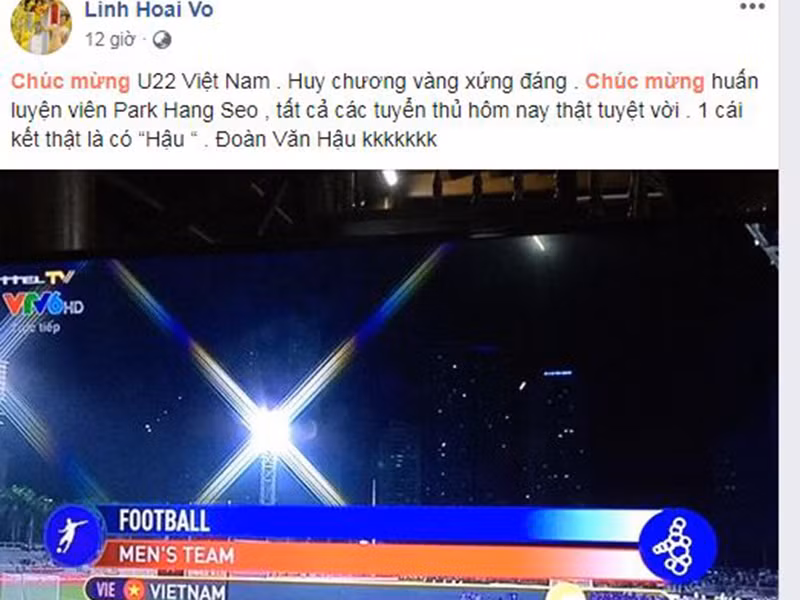 Ngoài đi bão, nhiều sao Việt gửi lời chúc mừng đến đội tuyển Việt Nam.