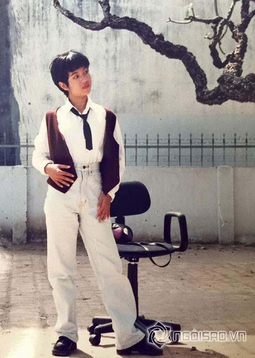 Thúy Nga từng cắt tóc ngắn, ăn mặc như con trai.