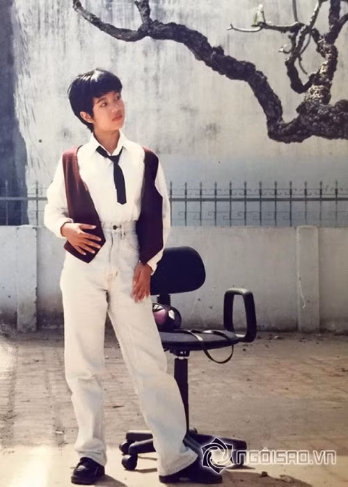 Thúy Nga từng cắt tóc ngắn, ăn mặc như con trai.