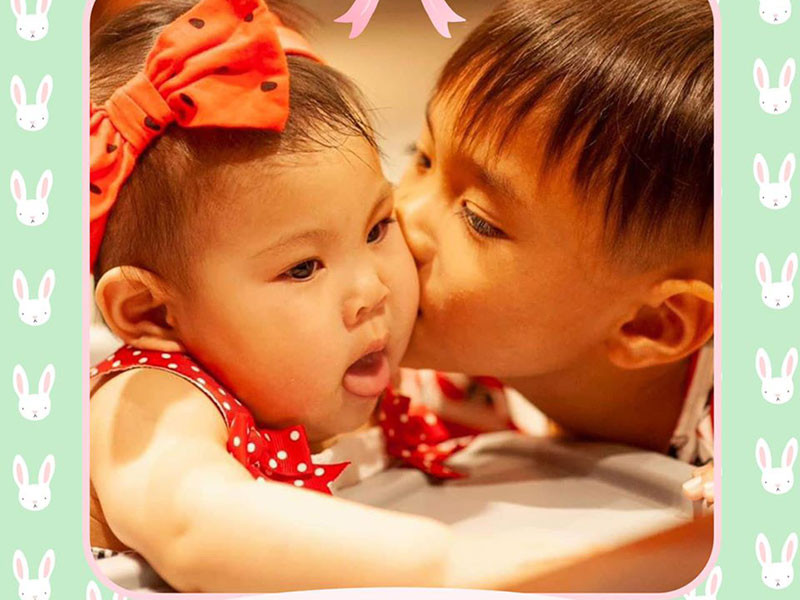 Cậu nhóc vô cùng yêu thương các em.