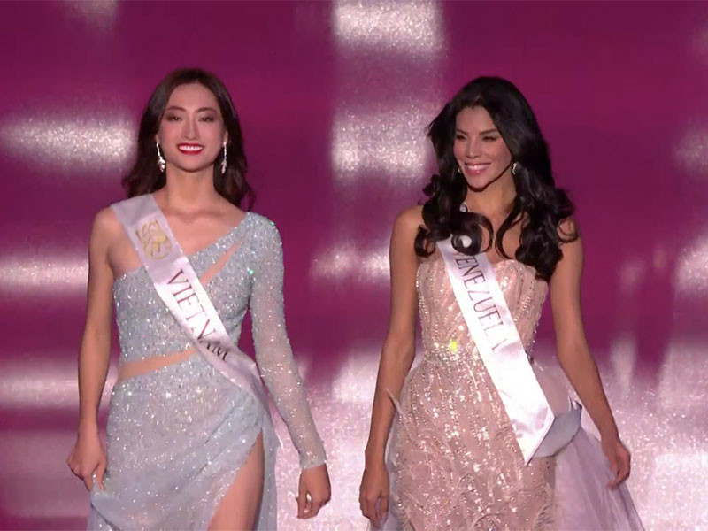 Lương Thùy Linh tiếp tục có cơ hội tiến sâu trong chung kết với phần trình diễn trang phục dạ hội ấn tượng.