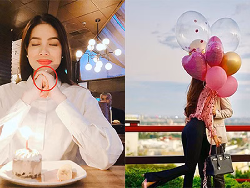 Nàng hoa hậu từng chia sẻ một vài khoảnh khắc tình tứ bên người yêu.