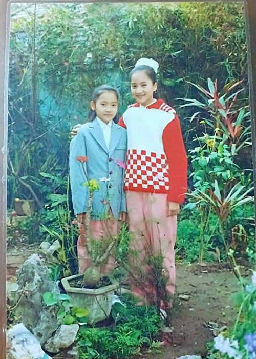 Cô sở hữu chiều cao vượt trội ở tuổi 12.