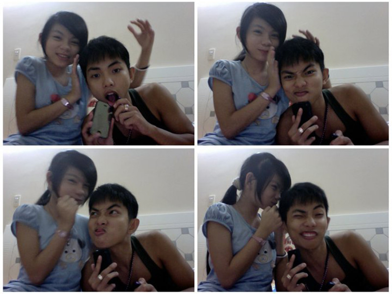 Khoảnh khắc nhí nhảnh của nam vũ công bên em gái.