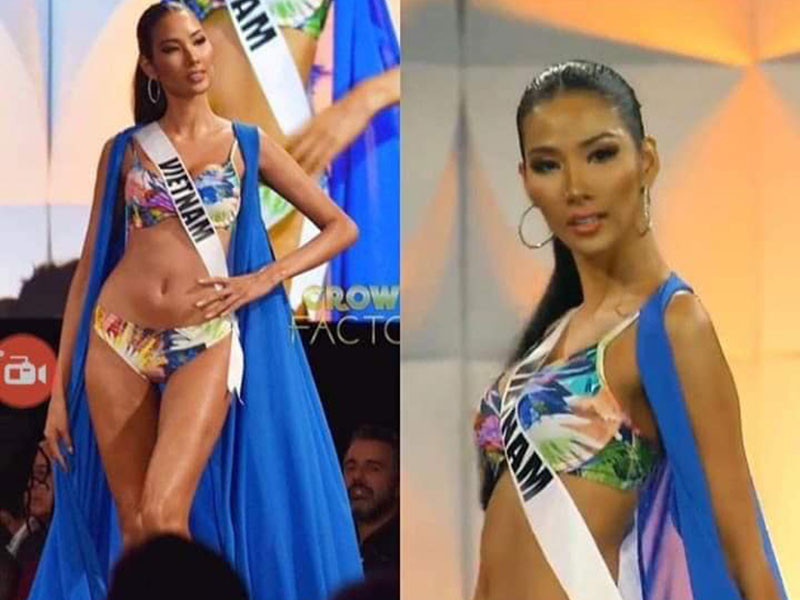 Phần thái lẫn kỹ năng catwalk của Hoàng Thùy đều được khen ngợi.