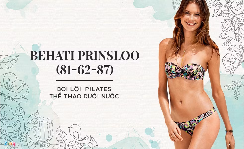 Vợ của ca sĩ Adam Levine nhóm Maroon 5 cho biết cô yêu thích môn thể thao dưới nước, đặc biệt là bơi lội từ khi còn nhỏ. Chúng giúp cô không chỉ sở hữu thân hình thon gọn mà còn giúp tinh thần thư giãn, sảng khoái hơn. Không những thế, cô còn chăm chỉ vận động và tập pilates hàng ngày để tránh tình trạng mỡ thừa tích tụ.