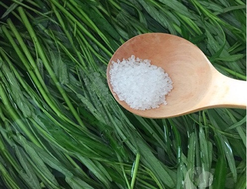 Giải pháp cho bạn: Khi luộc rau, bạn nên cho vào nước một chút muối, đun to lửa cho đến khi nước sôi sùng sục mới bỏ rau vào, đậy nắp kín. Theo nhiều nghiên cứu, chút muối giữ được màu xanh của rau, đậy nắp chỉ hao 15% vitamin, mở nắp sẽ hao mất 32%. Đảo một lần nhanh rồi vớt rau ra, ăn khi còn tái vừa ngon vừa bổ.