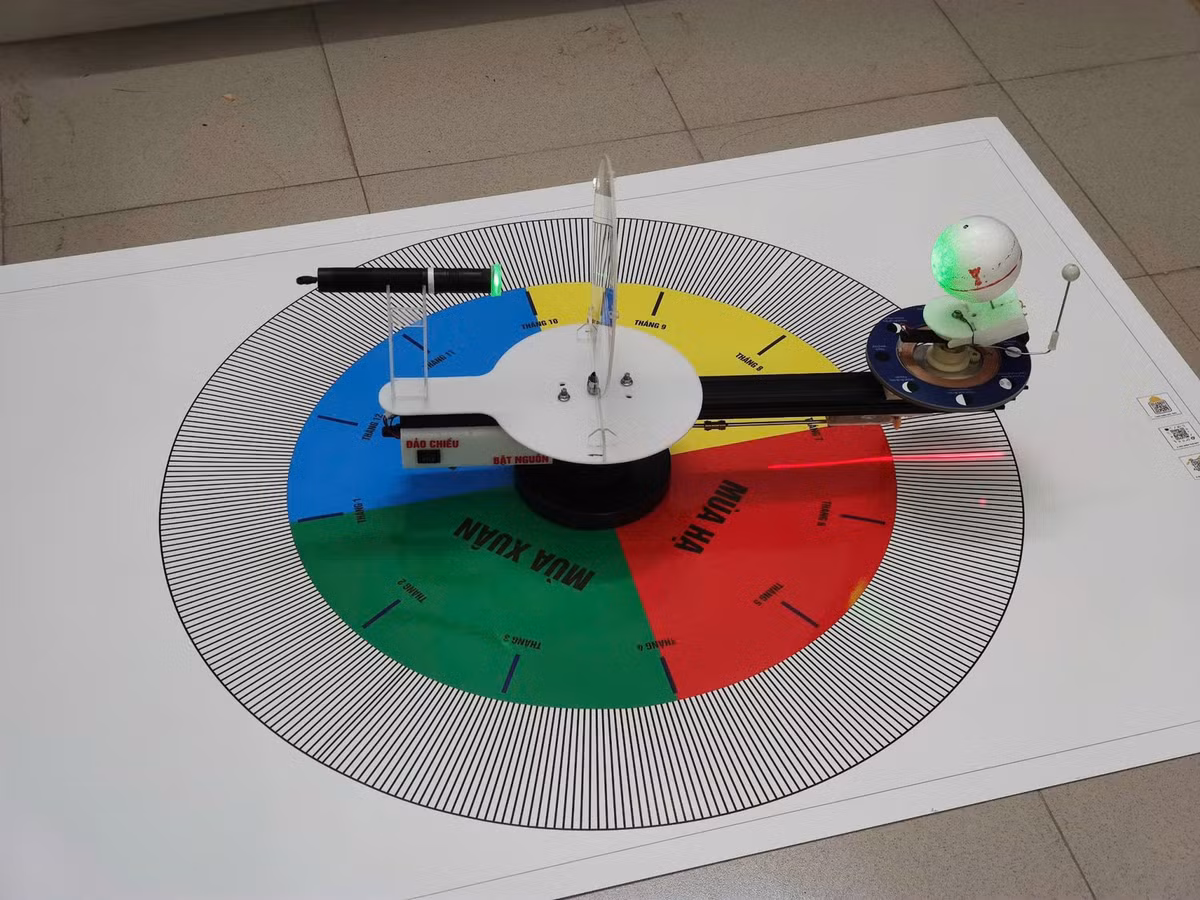 Quan sat thien van bang Lich laser dong bo Mat Troi 