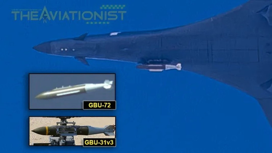 Theo giới thiệu, bom xuyên thế hệ mới GBU-72/B là vũ khí công nghệ cao, được trang bị hệ thống dẫn đường hiện đại và có khả năng xuyên thủng cả những hầm ngầm kiên cố nhất.