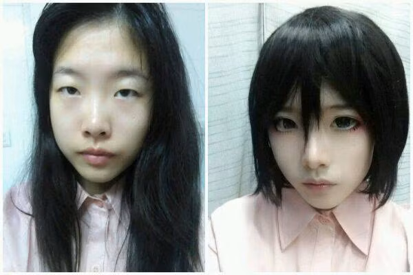 Nhờ vào các công nghệ, kỹ thuật trang điểm cao tay, các mỹ nhân cosplay luôn xuất hiện với vẻ ngoài long lanh. Đặc điểm dễ nhận thấy nhất ở họ là đôi mắt to tròn cực "ảo diệu", cùng với những đường nét đạt đến mức hoàn hảo khác trên khuôn mặt.