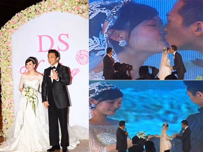 Năm 2011, Đặng Siêu và Tôn Lệ làm đám cưới tại Thượng Hải. Lúc này, bà xã của “Trương Vô Kỵ” đã mang bầu được 4 tháng.