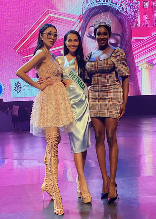 Hoài Sa khoe vẻ rạng rỡ bên đương kim Hoa hậu Chuyển giới Quốc tế Jazell Barbie Royal.