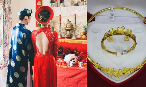 Duoc me chong tuong lai trao chuc cay vang truoc cuoi, nang dau van huy hon