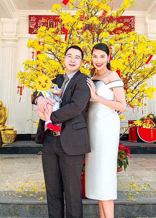 Mẹ bỉm sữa Lan Khuê dường như không tăng cân sau kỳ nghỉ.