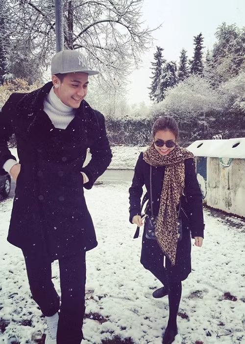 Trước khi vướng nghi vấn tình cảm đồng giới với Gil Lê, Hoàng Thùy Linh từng hẹn hò siêu mẫu Vĩnh Thụy.