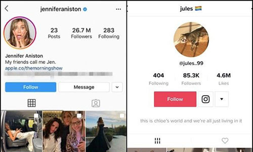 TikTok bi cao buoc sao chep thiet ke cua Instagram