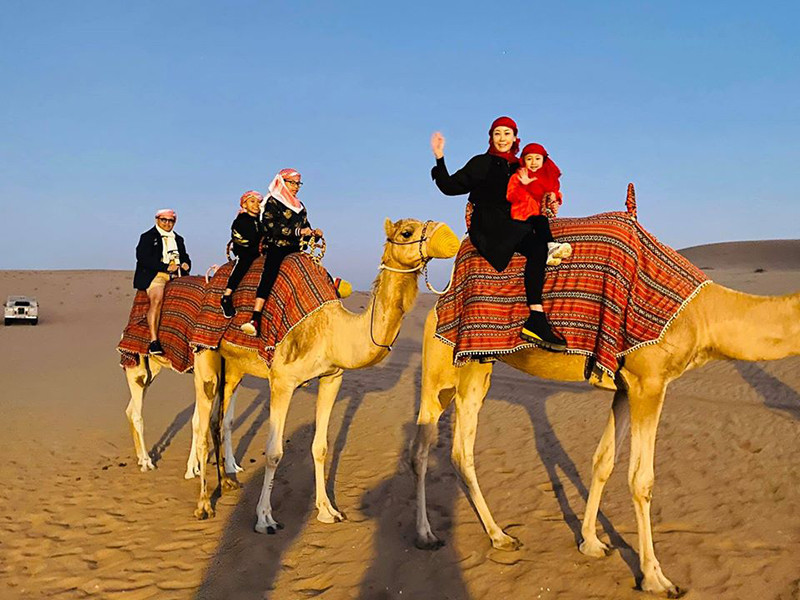 Gia đình nàng hoa hậu thường có những chuyến nghỉ dưỡng sang chảnh.