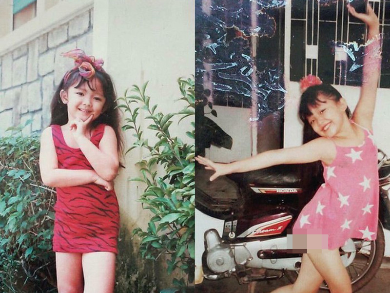 Tuổi thơ của Tóc Tiên trôi qua bình yên.