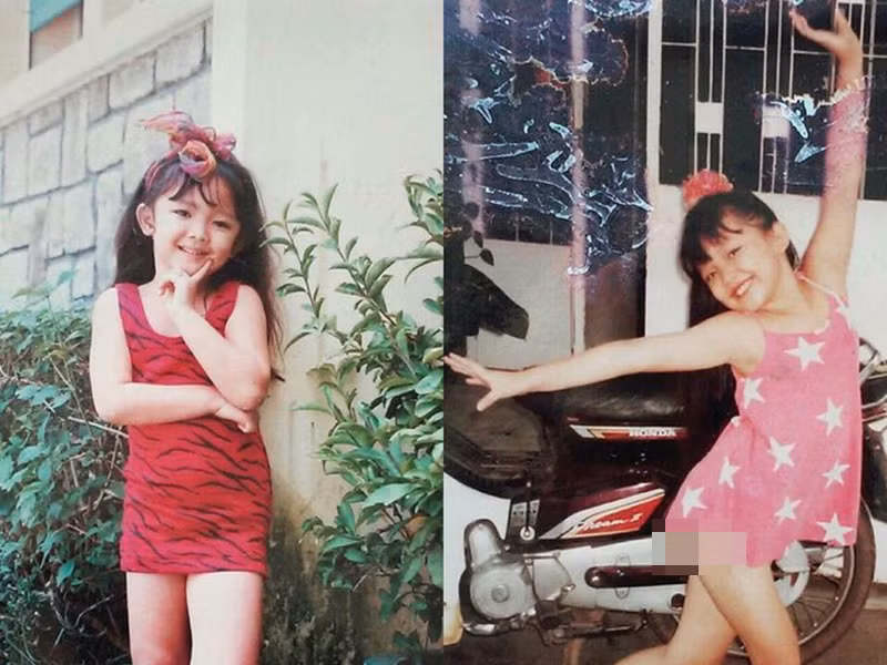 Tuổi thơ của Tóc Tiên trôi qua bình yên.