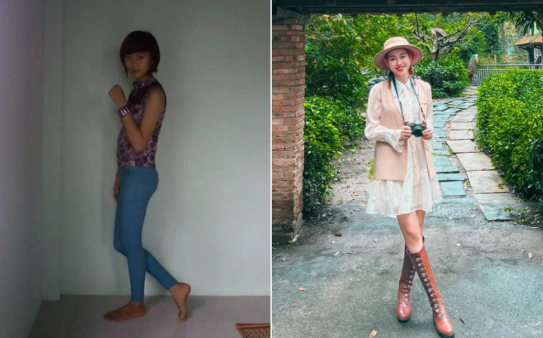 Việt Phương Thoa còn tung thêm những bức hình khác thời quá khứ của mình khiến netizen chóng mặt. Ai cũng phải thừa nhận Việt Phương Thoa đã có màn dậy thì quá thành công.