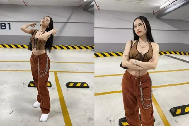 Hiếm có người đẹp nào năm lần bảy lượt lộ miếng dán ngực mà vẫn thản nhiên được như Thúy Vi.