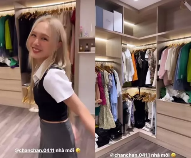 Trong đoạn clip đăng tải, cư dân mạng vô cùng ngỡ ngàng với tủ quần áo toàn đồ hiệu của vợ chồng Xemesis. Trong loạt khoảnh khắc, công chúng liên tục phải trầm trồ trước những tủ đồ cao kịch trần để đầy hàng hiệu.