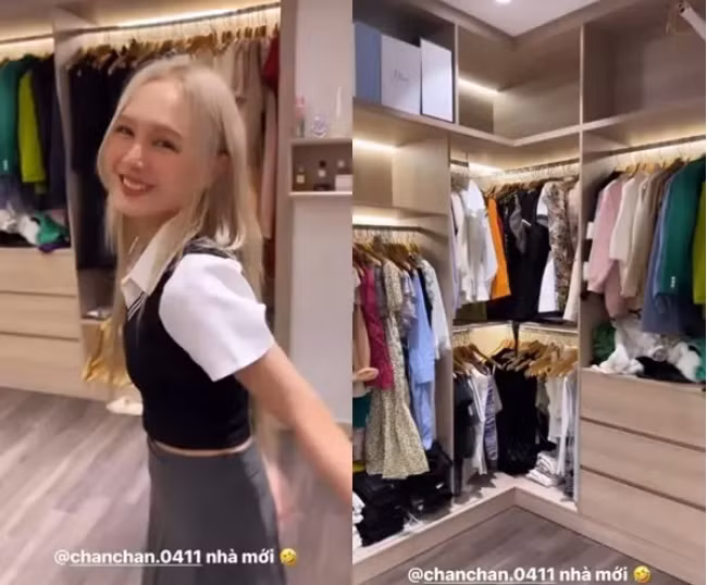 Trong đoạn clip đăng tải, cư dân mạng vô cùng ngỡ ngàng với tủ quần áo toàn đồ hiệu của vợ chồng Xemesis. Trong loạt khoảnh khắc, công chúng liên tục phải trầm trồ trước những tủ đồ cao kịch trần để đầy hàng hiệu.