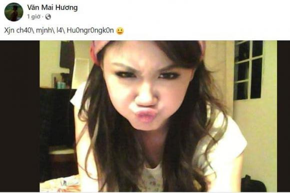 Nhìn hình ảnh này khó ai có thể nhận ra đây là Văn Mai Hương.