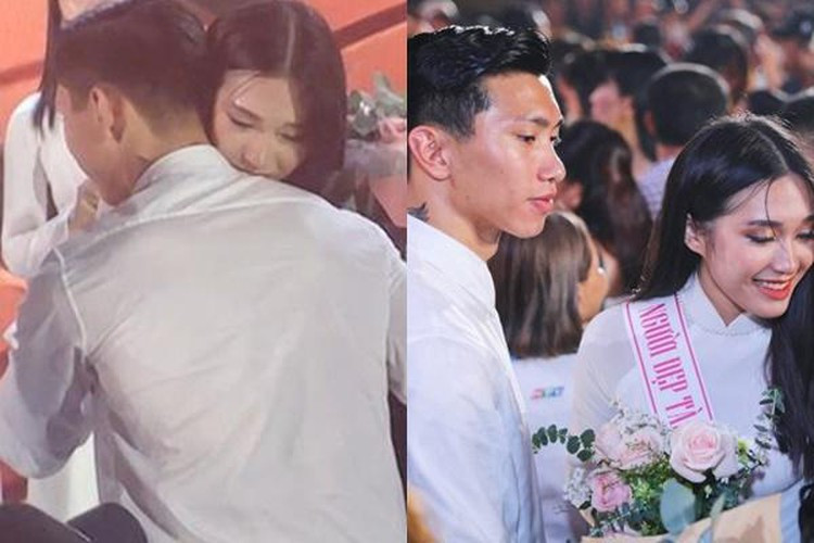 Văn Hậu và Hải My lộ nhiều bằng chứng hẹn hò song cả hai không lên tiếng phản hồi. Ảnh: Tổng hợp