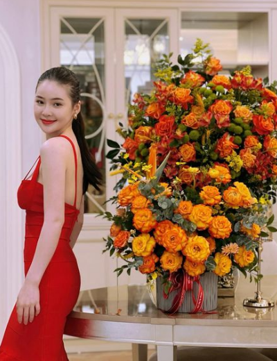 Vì thường xuyên vận động thể thao và chơi golf nên Thái Thảo Nguyên có vóc dáng cân đối, khoẻ khoắn.