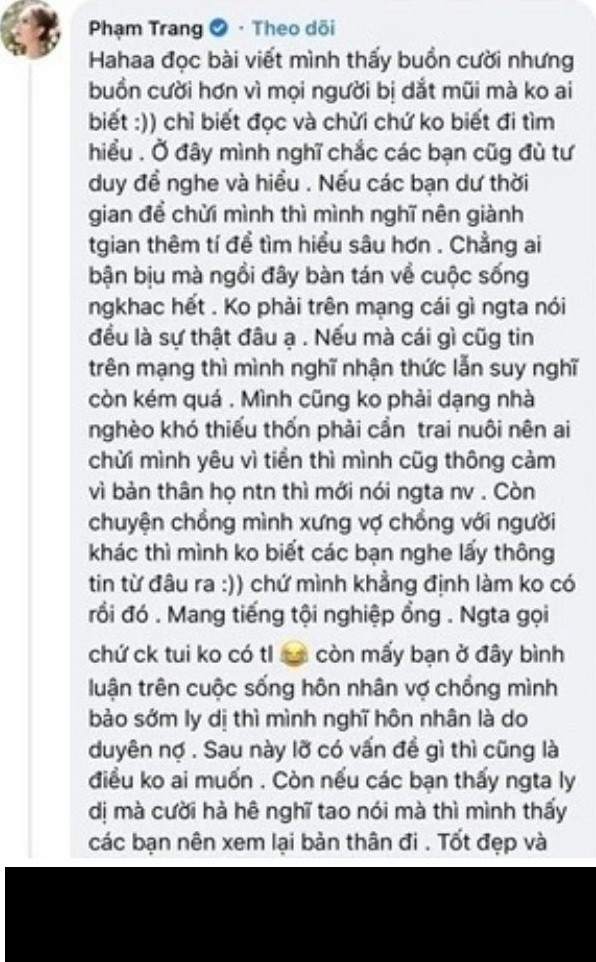 Đứng trước những lời dèm pha và ném đá từ cư dân mạng dành cho chồng mình, mới đây hot girl Xoài Non đã lập tức lên tiếng đáp trả gay gắt, hòng bảo vệ ông xã cũng như bản thân.