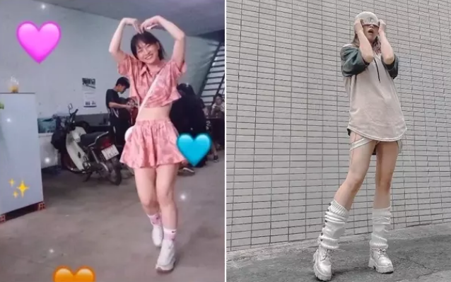 Nhiều người cho rằng vóc dáng của Lê Bống có phần kém thon gọn hơn so với trên mạng, nhất là đôi chân.