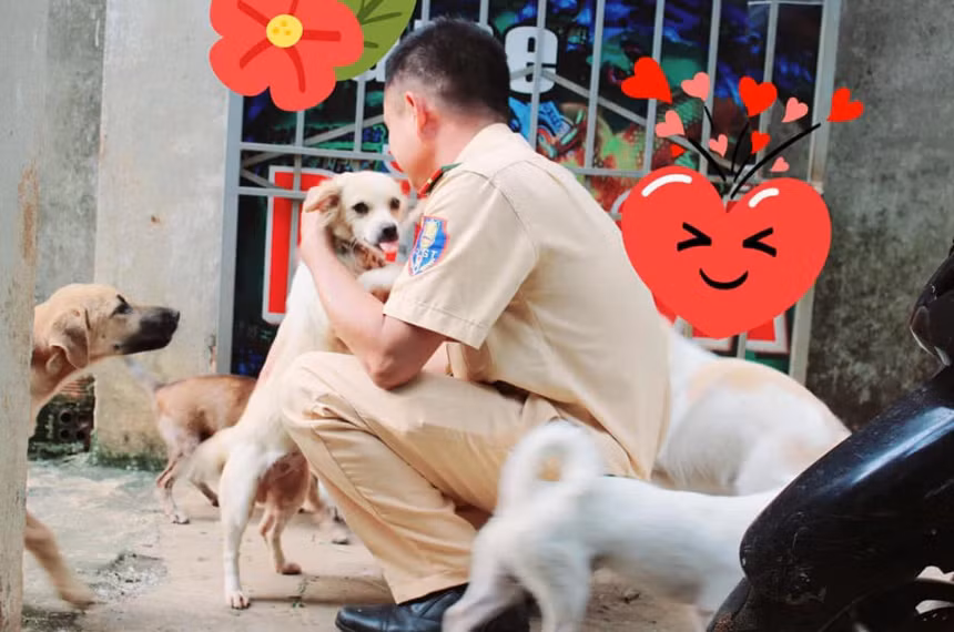 Sau lần giải cứu số chó suýt bị trộm, trong đó có một con đang mang thai và bị chích điện yếu ớt, tình yêu thương của thượng úy CSGT Lê Hùng Dương dành cho chúng ngày càng lớn. Đây cũng là lý do anh trở thành người "bao đồng", chuyên giải cứu chó mèo bị chích điện, bị đánh đập, bỏ rơi, thậm chí chuẩn bị vào lò mổ để phục vụ các quán nhậu đông khách...