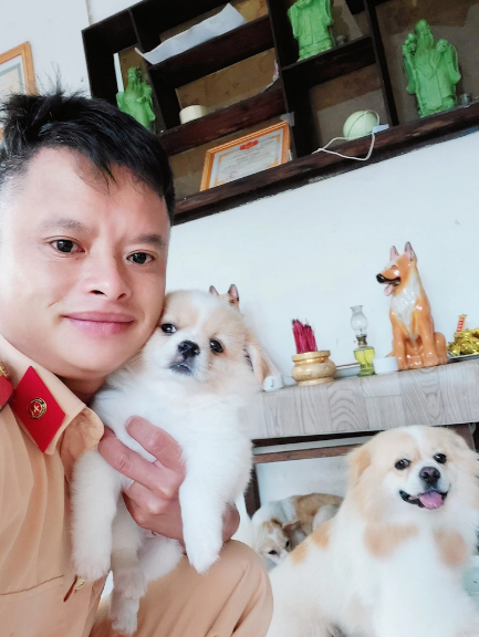 Những chú chó được thượng úy Dương giải cứu khi đưa đến các lò mổ và bị bỏ rơi.