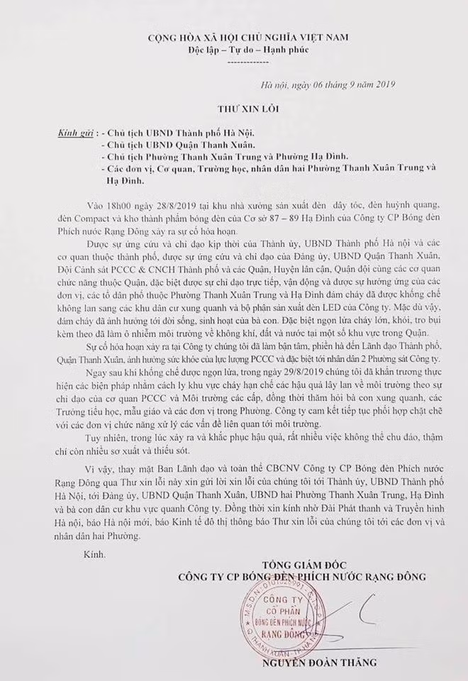 10 ngay sau chay, cong ty Rang Dong xin loi vi... lam lanh dao Ha Noi ban tam-Hinh-2