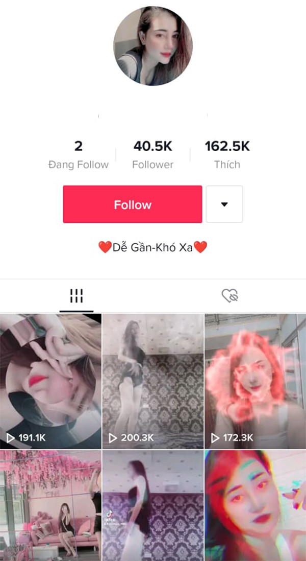 Tài khoản của Ngọc có hơn 40.000 lượt người đăng ký theo dõi và nhận được hơn 162.500 lượt thích. 