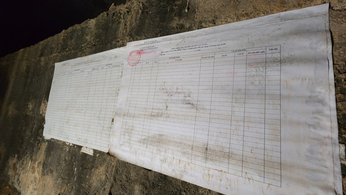 Thực địa tại hiện trạng cầu Sỏi, PV Báo Tri thức và Cuộc sống phát hiện các phiếu kiểm tra thường xuyên cầu Sỏi Văn phòng Quản lý đường bộ L6 không có nội dung ghi chép và dán chồng lấn vào nhau gây ra nhiều ghi vấn về thông tin công khai, khách quan đến tình trạng xuống cấp của cầu Sỏi. Báo Tri thức và Cuộc sống sẽ tiếp tục thông tin.