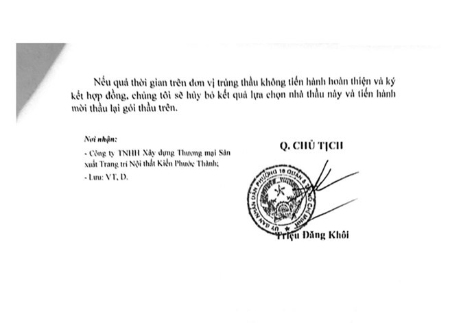 TP HCM: Công ty Kiến Phước Thành 7 ngày trúng 6 gói thầu tại Quận 8 - Hình 6 TP HCM: Cong ty Kien Phuoc Thanh 7 ngay trung 6 goi thau tai Quan 8-Hinh-6