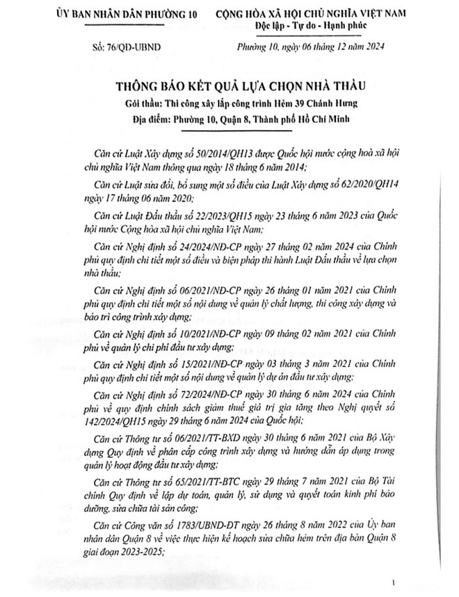 TP HCM: Công ty Kiến Phước Thành 7 ngày trúng 6 gói thầu tại Quận 8 - Hình 4 TP HCM: Cong ty Kien Phuoc Thanh 7 ngay trung 6 goi thau tai Quan 8-Hinh-4