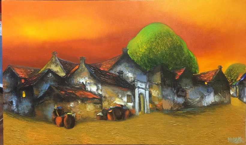 Đó là đêm thu với ánh sáng ấm áp từ khung cửa sổ của nếp nhà nhỏ dưới vòm cây yên ả. Bên trong tổ ấm đó, chúng ta có thể cuộn tròn thong thả nghe thu chuyển mình. Đó là chiều thu với mặt sông loáng nước bóng con thuyền neo trên bến bình yên.