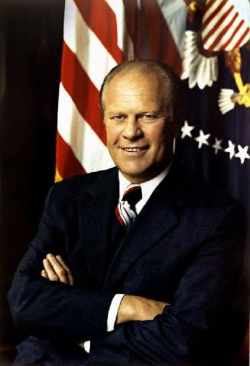 Cựu Tổng thống Gerald Ford có tỷ lệ ủng hộ trung bình là 45,78%.