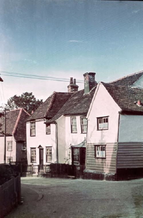 Những ngôi nhà san sát nhau ở Lavenham, Suffolk, trong bức ảnh chụp hồi tháng 8/1939.